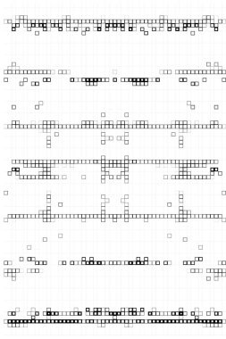 kare simgesine dayalı piksel mozaiği. siyah ve beyaz soyut doku arkaplanı 