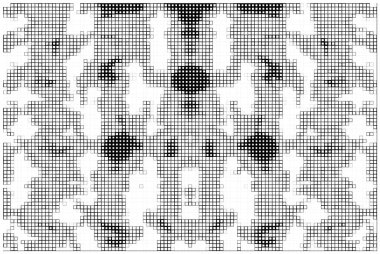 kare simgesine dayalı piksel mozaiği. siyah ve beyaz soyut arkaplan 