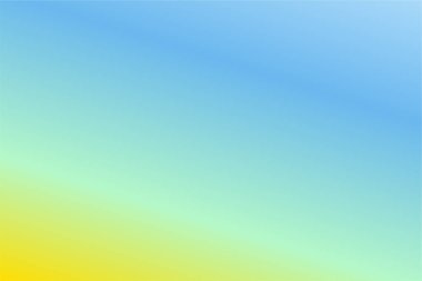 Bebek Mavisi, Turkuaz, Naneli, Altın Renkli Renkli Renkli Soyut Bulanık Gradyan. Yumuşak bulanık arkaplan. Grafik tasarım, afiş ve web için odaklanmış vektör illüstrasyon şablonu