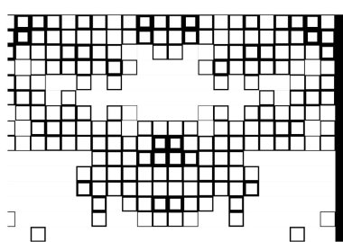 Soyut piksel mozaik arkaplan. siyah ve beyaz arkaplan 