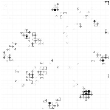 Soyut piksel mozaik arkaplan. siyah ve beyaz arkaplan 
