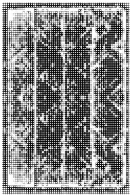 kare simgesine dayalı piksel mozaiği. siyah ve beyaz soyut arkaplan 