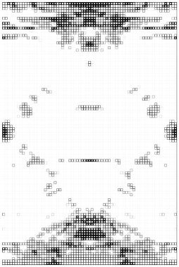 kare simgesine dayalı piksel mozaiği. siyah ve beyaz soyut arkaplan 