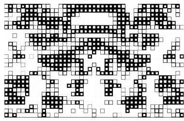 Siyah simgeye dayalı nokta mozaiği. Mozaik vektör dağınık eliptik parçalardan oluşur. bonus eklendi.