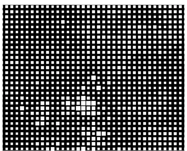 Pixel Mosaico Basado Icono Cuadrado Fondo Abstracto Blanco Negro Textura — Vector de stock