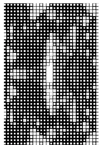 Pixel Mozaïek Basis Van Vierkante Pictogram Zwart Wit Abstracte Textuur — Stockvector