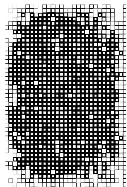 Tapeta Abstrakcyjnych Kwadratów Sztuki Czarno Białe Piksele — Wektor stockowy