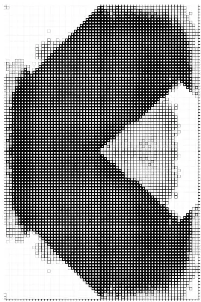 Обои Абстрактными Квадратами Искусства Черно Белые Пиксели — стоковый вектор