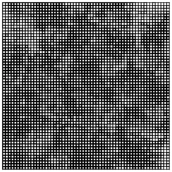 正方形のアイコンに基づいたピクセルモザイク 黒と白の抽象的なテクスチャの背景 — ストックベクタ