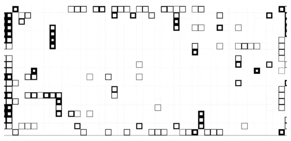 Pixelmosaik Basierend Auf Einem Quadratischen Symbol Schwarz Weiß Abstrakter Hintergrund — Stockvektor