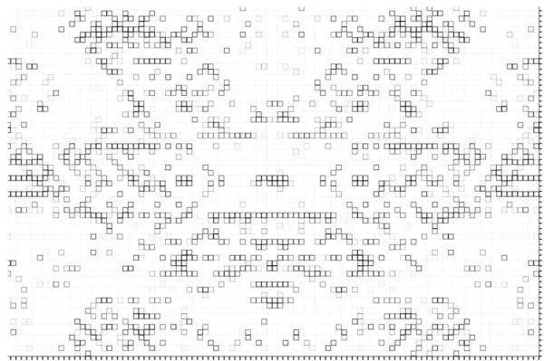 Pixel Ψηφιδωτό Βασισμένο Τετράγωνο Εικονίδιο Ασπρόμαυρο Αφηρημένο Φόντο — Διανυσματικό Αρχείο