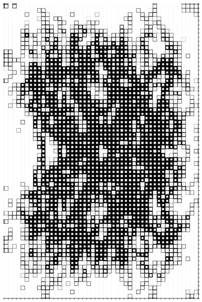 Com Pixels Preto Branco Papel Parede Com Arte Quadrados Abstratos — Vetor de Stock