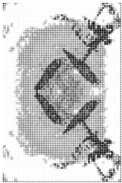 Черно Белыми Пикселями Обои Абстрактными Квадратами Искусства — стоковый вектор