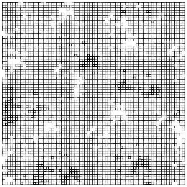 Abstrakt Pixelmosaik Bakgrund Svart Och Vit Bakgrund — Stock vektor
