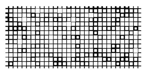 基于正方形图标的像素马赛克 黑人和白人的抽象背景 — 图库矢量图片
