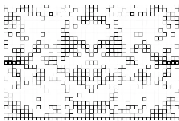 Pixel Čtvercový Vektor Půltónová Ikona Mozaiky — Stockový vektor