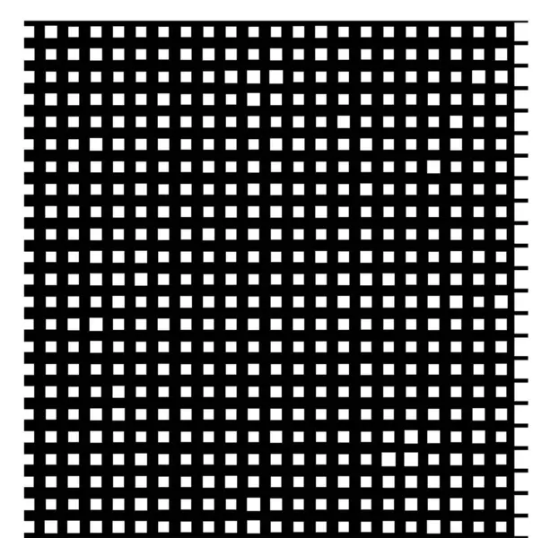 矢量无缝几何图案与正方形 黑白质感 — 图库矢量图片