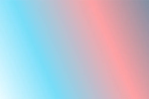 Цветной Абстрактный Размытый Градиентный Фон Голубым Бирюзовым Коралловым Серым Цветами — стоковый вектор