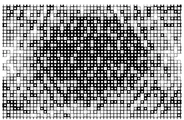 正方形黑色半色调图案 — 图库矢量图片