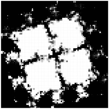 soyut pikselli arkaplan. monokrom dokusu. Siyah beyaz arka plan. kalıp arkaplanı 