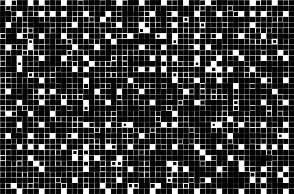 kare simgesine dayalı piksel mozaiği. siyah ve beyaz soyut arkaplan 
