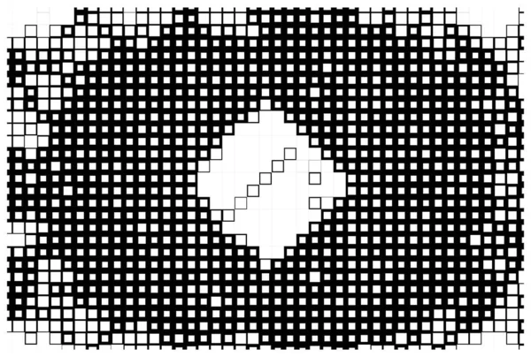 Behang Met Zwart Wit Pixels Abstracte Flyer Met Vierkanten — Stockvector