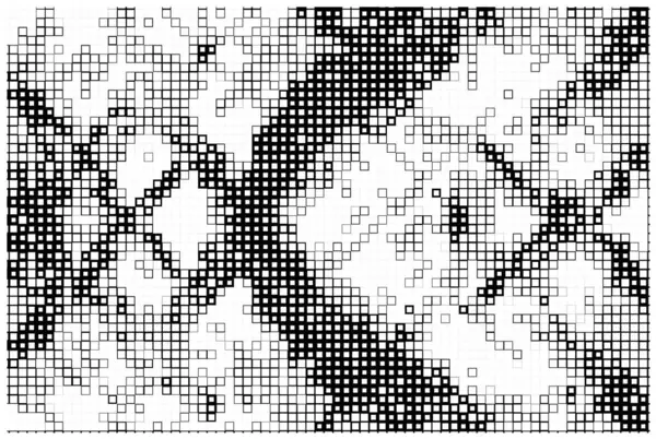 Abstrakt Pixelated Bakgrund Enfärgad Textur Svart Och Vitt Strukturerad Bakgrund — Stock vektor