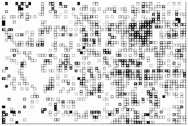抽象的なピクセル化された背景 モノクロテクスチャー 黒と白のテクスチャの背景 パターン背景 — ストックベクタ