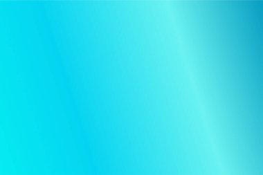 Aqua, Turkuaz, Cyan, Blue Grotto renkleriyle renkli soyut bulanık gradyan. Yumuşak bulanık arkaplan. Grafik tasarım, afiş ve web için odaklanmış vektör illüstrasyon şablonu
