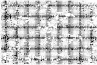 Kareleri olan soyut siyah beyaz arkaplan. Vektör çizimi. kare pikseller. Mozaik kavram 