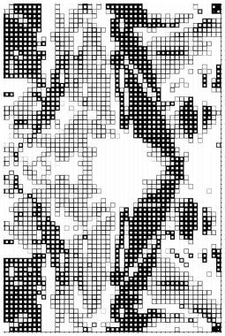 black halftone pattern with  geometric background. vector illustration