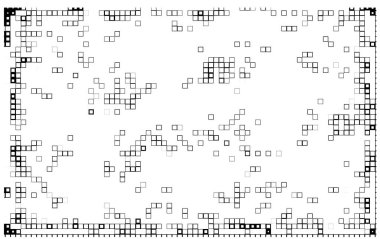Kareler, vektör illüstrasyonlu soyut siyah beyaz arkaplan