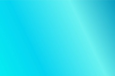 Aqua, Turkuaz, Cyan, Blue Grotto renkleriyle renkli soyut bulanık gradyan. Yumuşak bulanık arkaplan. Grafik tasarım, afiş ve web için odaklanmış vektör illüstrasyon şablonu