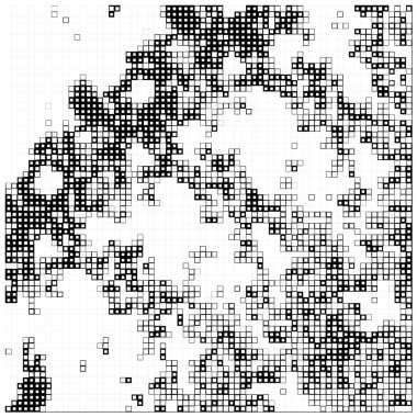 soyut piksel ızgara arkaplanı. Vektör çizimi. kare pikseller. Mozaik kavram 