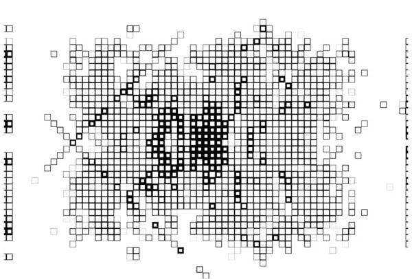 Φόντο Ασπρόμαυρα Εικονοστοιχεία Αφηρημένο Φυλλάδιο Τετράγωνα — Διανυσματικό Αρχείο