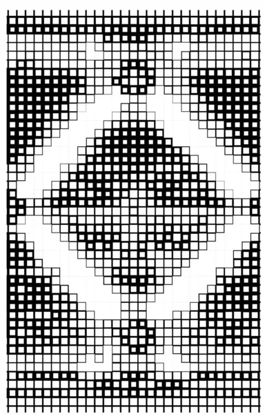 Abstracte Zwart Witte Achtergrond Met Vierkanten Vectorillustratie — Stockvector