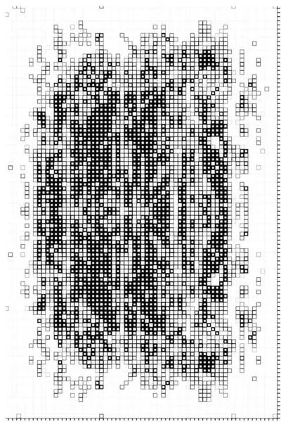 Kreativní Abstraktní Plakát Tapeta Černobílými Pixely — Stockový vektor