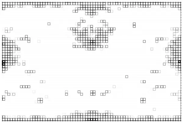 Sfondo Bianco Nero Astratto Con Quadrati Illustrazione Vettoriale — Vettoriale Stock