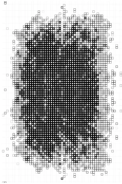 Yaratıcı Soyut Bir Poster Siyah Beyaz Pikselli Duvar Kağıdı — Stok Vektör