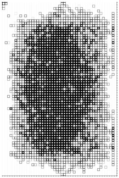 Cartaz Criativo Abstrato Papel Parede Com Pixels Preto Branco — Vetor de Stock