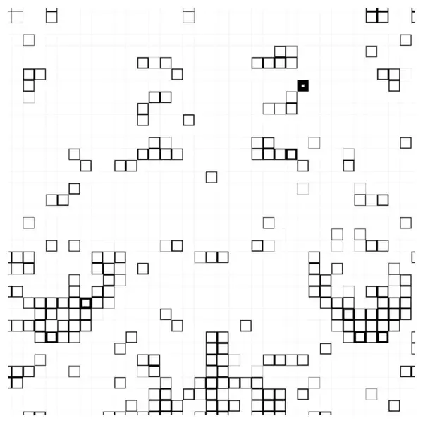 带正方形的抽象黑白背景 矢量插图 — 图库矢量图片