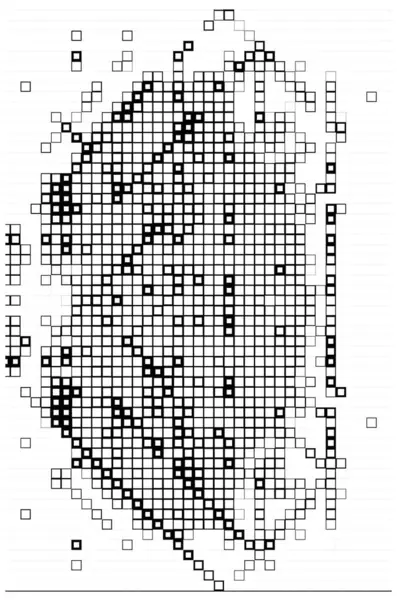 Kreatív Elvont Poszter Tapéta Fekete Fehér Pixel — Stock Vector