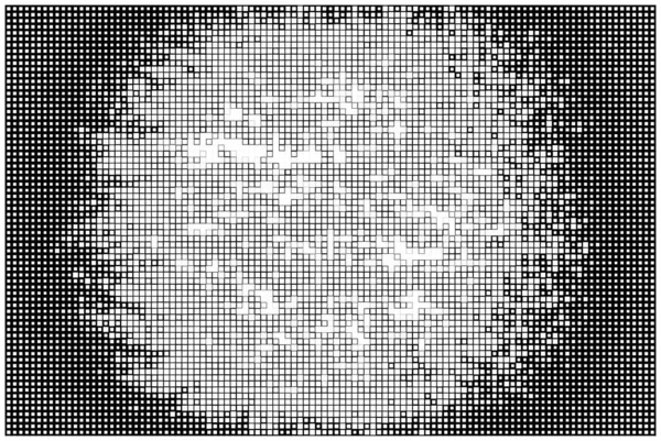 Poster Con Pixel Quadrati Astratto Sfondo Bianco Nero — Vettoriale Stock