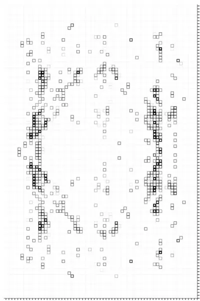 Kreatív Textúra Absztrakt Poszter Tapéta Fekete Fehér Pixel — Stock Vector