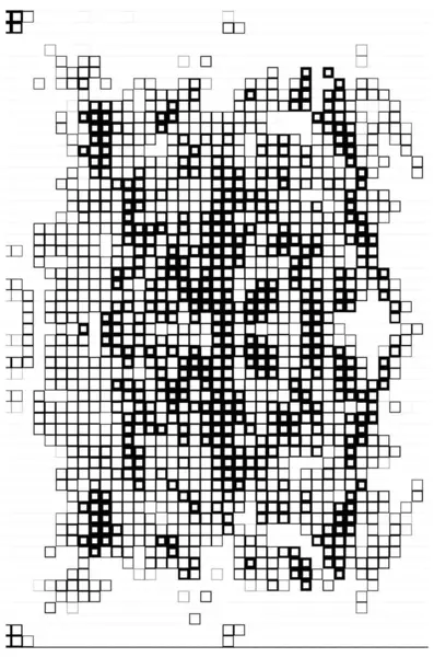 Kreatív Textúra Absztrakt Poszter Tapéta Fekete Fehér Pixel — Stock Vector