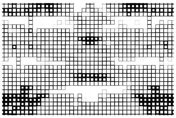 Абстрактная Черно Белая Текстура Поверхность Квадратными Пикселями — стоковый вектор