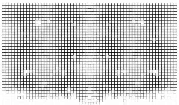Abstracte Zwart Wit Textuur Oppervlak Met Vierkante Pixels — Stockvector