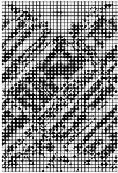 正方形の装飾的な黒および白い背景 ベクトル イラスト — ストックベクタ