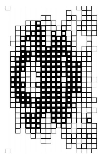 Креативна Текстура Абстрактний Плакат Шпалери Чорно Білими Пікселями — стоковий вектор