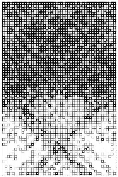 Soyut Piksel Izgara Arkaplanı Vektör Çizimi Kare Pikseller Mozaik Kavram — Stok Vektör